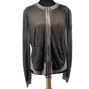 SPORTALM jacket stretch zipper front mountain chic country club browns sz 10